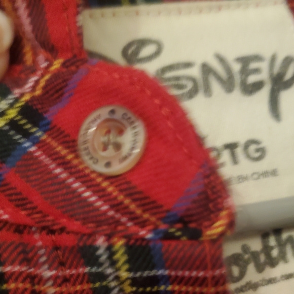 Cakeworthy Flannel Mickey Mouse unisex button up shirt 2XL Retired - Picture 5 of 6